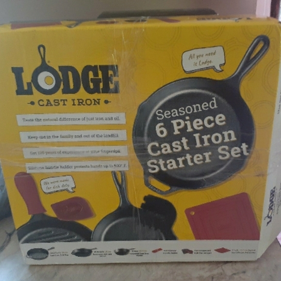 NWOT Lodge Cast Iron Grill Pan ONLY 10.25 inch with free SCRAPERS - Picture 6 of 9